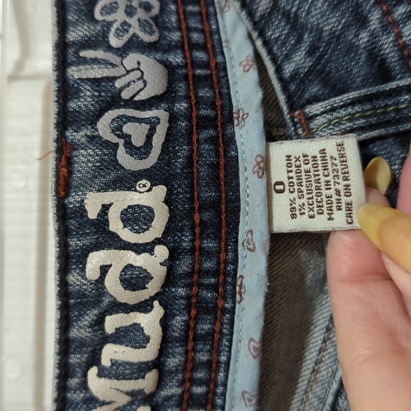Mudd Denim Jeans, Flare Bottom, Size 0, Juniors - Picture 5 of 14